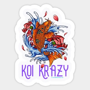 Japanese Koi Fish  has a cult following Sticker